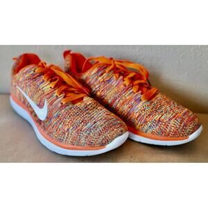 Nike Free 4.0 FlyNit Mes Mens sz 9 Orange 102198-141